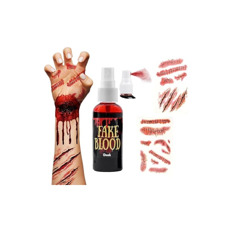Sangre Falsa para Halloween 60 ml + 2 Pegatinas de