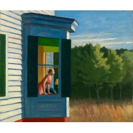Mobil Pump gas Station - Edward Hopper art painting PREMIUM SATIN USA reprint