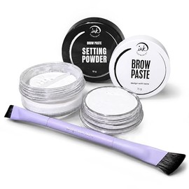 Ink Permanent Eyebrow Mapping Kit - With Setting Powder, Brush, White Paste, Fixing Powder and Professional Tool