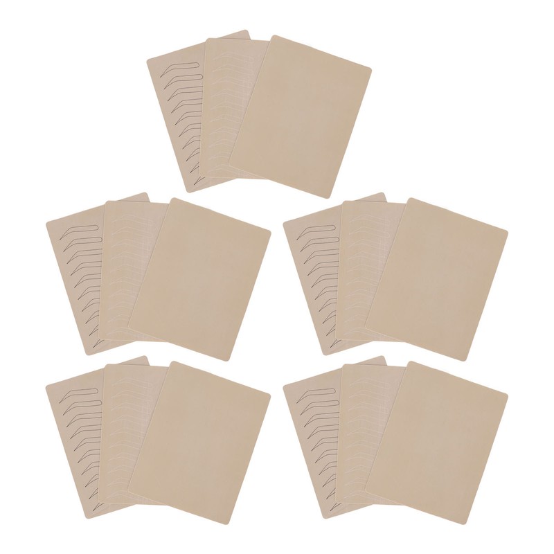 15Pcs Eyebrow Tattoo Practice Skin Inkless Rubber Microblading Practice Skin