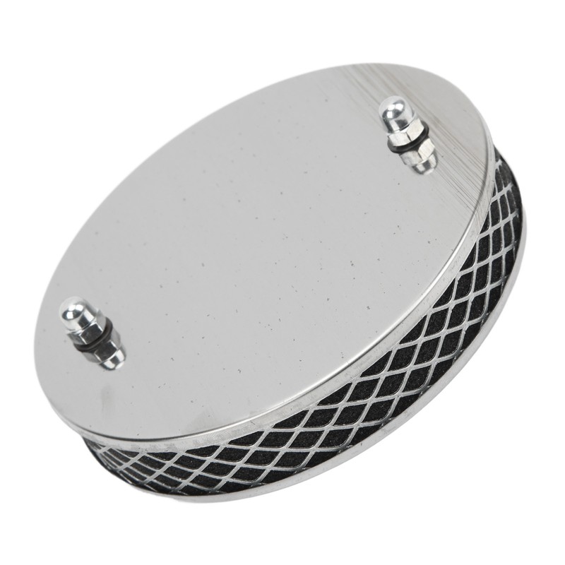 14x3cm High Flow Air Filter Chrome Metal Replacement for SU