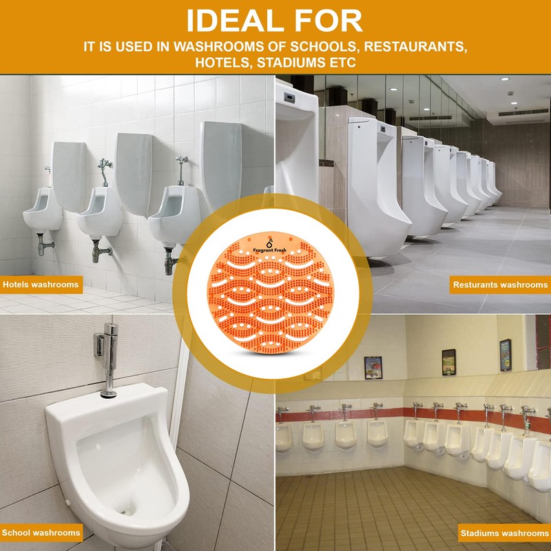 Urinal Screen Deodorizer (50Pack) Anti Splash Long Lasting Fragrance Urinal
