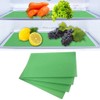 Zodazoqa 6Pcs Breathable Refrigerator Liners, Washable Reusable, Green