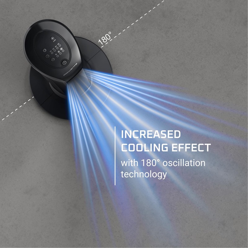 Rowenta, Tower Fan, Fresh 180° Oscillating Fan, Quiet Floor Fan