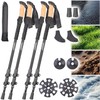 Speeron Anti-shock Hiking Poles: 2 Pairs Telescopic Hiking Poles Carbon