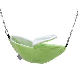 Fdit Socialme Hamster Cama Banana Hamaca Colgante Litera Cama Casa Animal Pequeño Casa de Juguete Nido de Sueño para Pájaro Mascota(Verde)