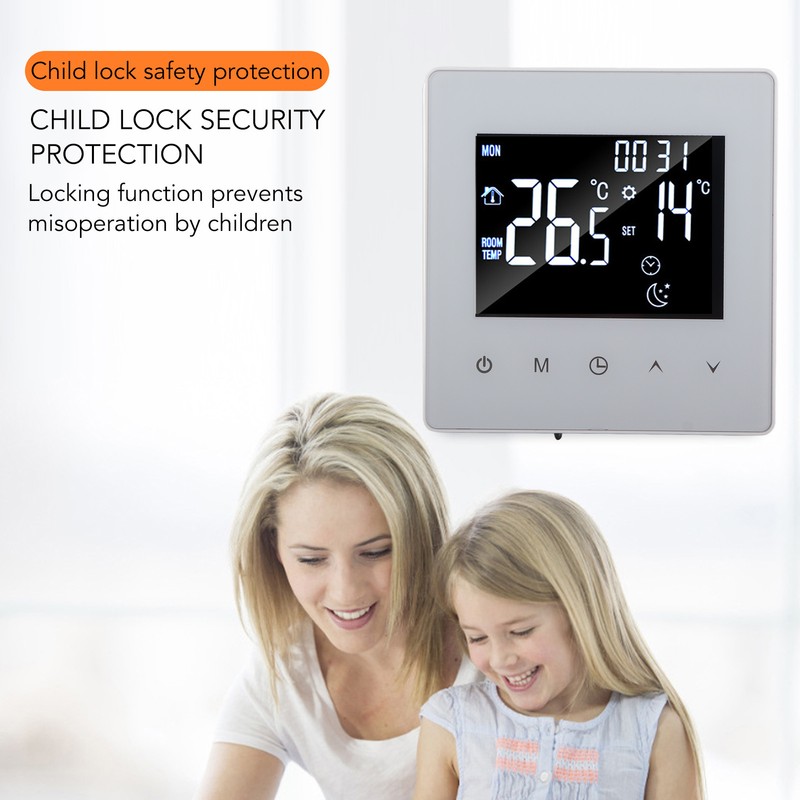 3A Smart Thermostat LCD Display Programmable Widely Used Water Heating