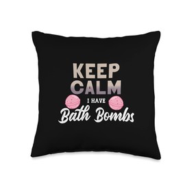 Bath Bombs Making Bathing Bomb Bubble Lavender Throw Pillow