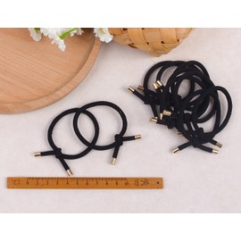 Bianhuan Hair Elastics, Ribbon, Black, Hair Bands, Elastic Hair Bands, Plenty of Volume, Simple, for Adults, Stylish, Hair Accessories, Elegant, Tidy, Set of 20