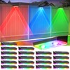 Etetale Solar Fence Lights Outdoor, 20 Pack Warm White/RGB Fence