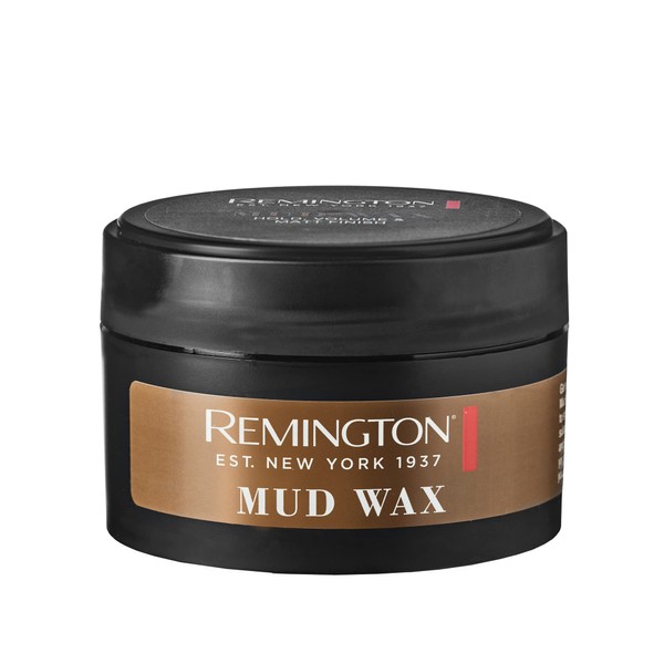 REMINGTON Mud Wax 75 ml - Hair Wax for All Hair Types - For Extra Strong Hold, Texture and Great Volume - Easy to Wash Out - Enriched with Kaolin