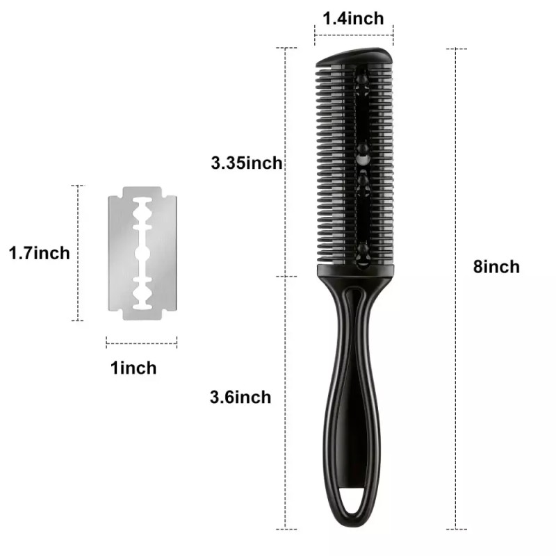 Mace 메이스 3 헤어컷 면도기 빗 12개 교체날 더블 엣지