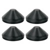 QUARKZMAN Pack of 4 Tower Shaped Rubber Stoppers 100 mm