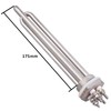 DERNORD 12V 700W Immersion Heater Submersible Water Heater Element Stainless