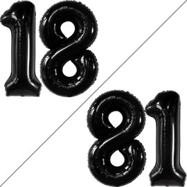 18 Balloons, Balloons 18, Number Balloons, 18th Birthday Women Balloons, 18th Birthday Decoration, Suitable for 18th Birthdays, Anniversaries, Weddings, Festivals