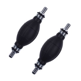 pinkhatcat 2Pcs Bulb Type Rubber Fuel Transfer Vacuum Fuel Line One Way Fuel Valve Fuel Pump Line Hose Hand Primer Gasoline Petrol Diesel Pump For Marine Boat 12mm 9001080A (1/2)