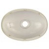 Dehco RV Bathroom Sink 17 x 12 Oval Biscuit Plastic