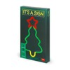 Legami - Neon Effect LED Light Up Sign Christmas Tree