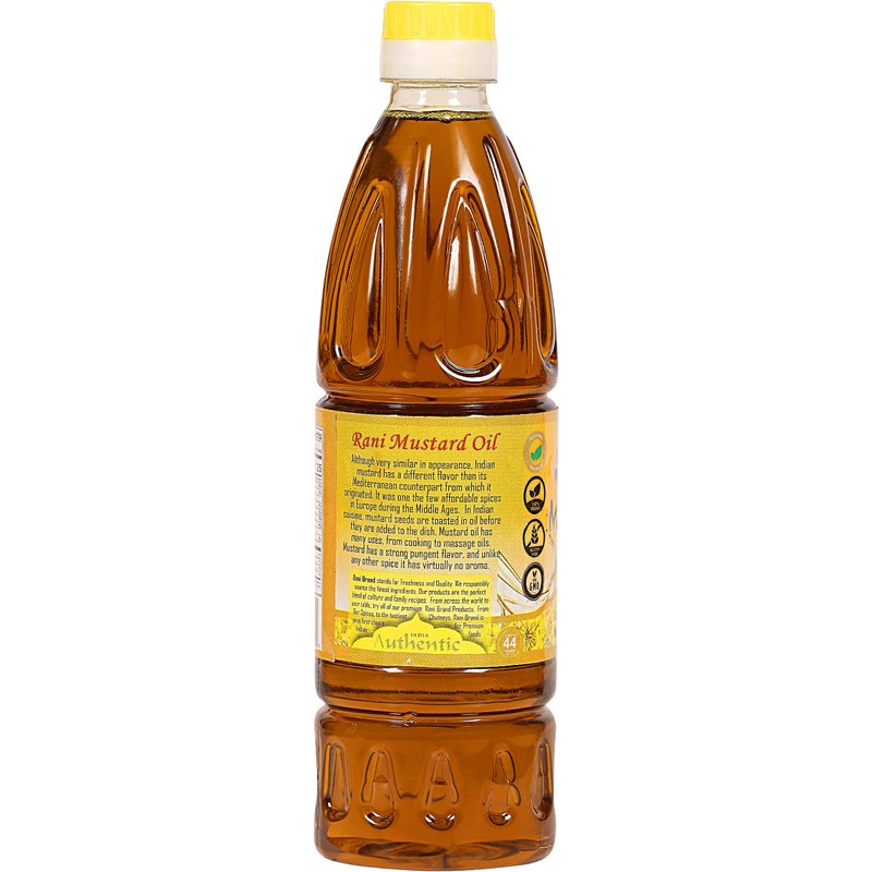 Rani Mustard Oil (Kachi Ghani) 16.9 Ounce (500ml) NON-GMO |