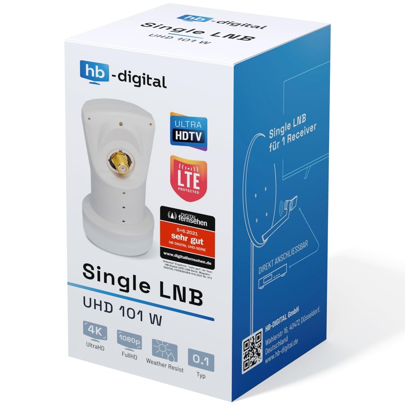 HB-DIGITAL 3 x Single LNB LNC 1 Subscriber Direct (Three