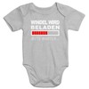 MoonWorks Funny Baby Bodysuit with German Print, Cotton, Short Sleeve,