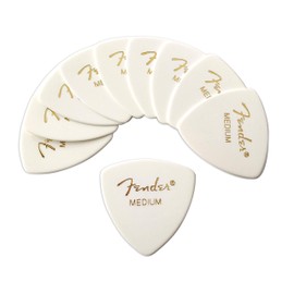Fender Picks x 10 Triangle MEDIUM-WHT