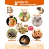 OVERTANG Hamster & Guinea Pig Toys - 18 Pcs Wooden