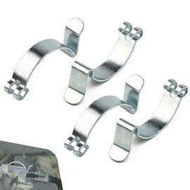 Shakas 4 PCS Air Filter Housing Snap, Metal Intake Toggle Wrench Spring Clamp Clip, Replacement Conversion Accessories, Compatible with Specialty Models (Silver)