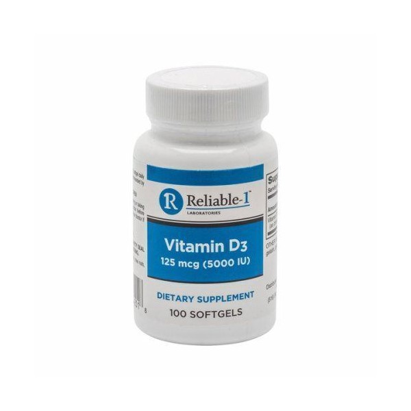 Vitamin D3 100 Softgels 5000 IU by Boroleum