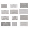 Ellbest 12pcs BGA Reballing Stencils Rework Station, Steel Template Mesh