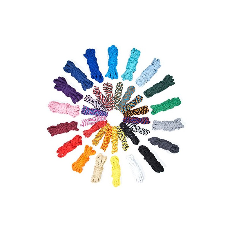 Super Soft 3 Strand Twisted Cotton Rope - Multiple Colors