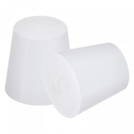 sourcing map 2 pieces rubber conical plug 22 mm to 29 mm pure white for laboratory