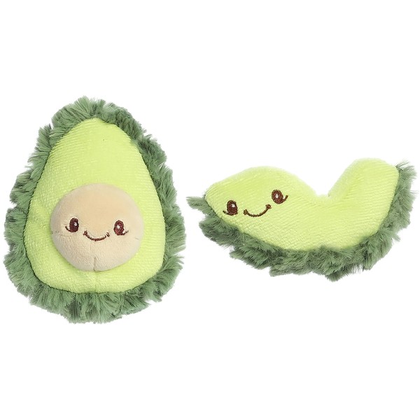 Ebba™ Adorable Precious Produce™ Avocado Rattle & Crinkle Set Baby Stuffed Animal - Bright & Colorful Design - Interactive Fun - Green 4 Inches