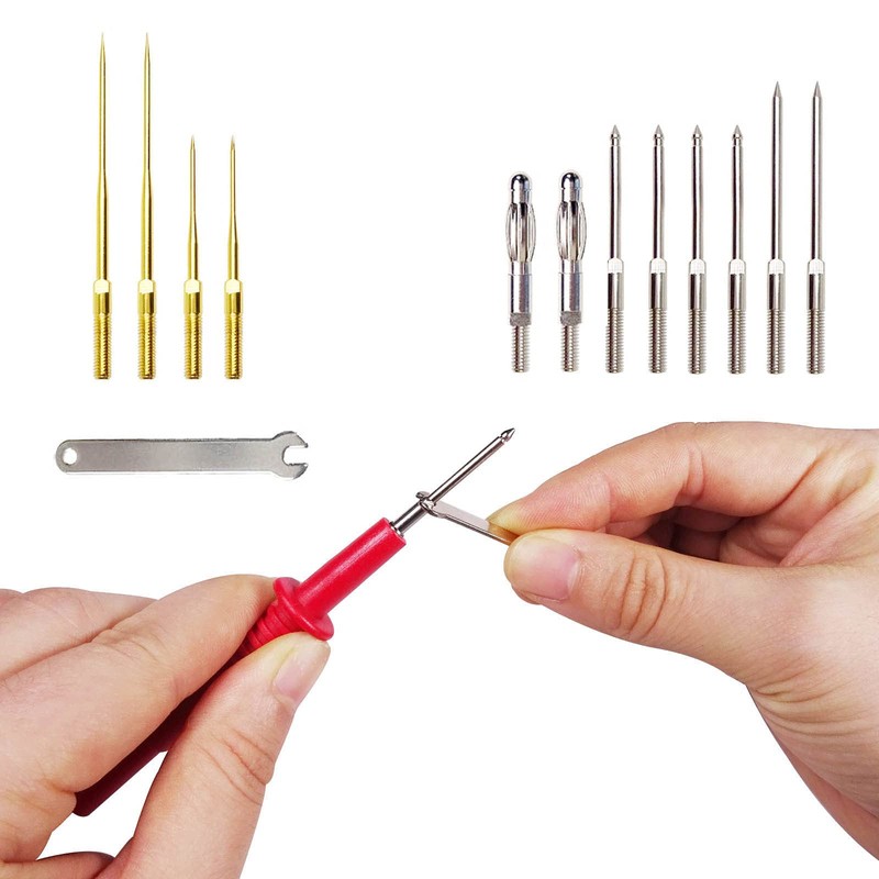 Cleqee 21PCS 4mm Banana Plug Multimeter Test Leads Kit with