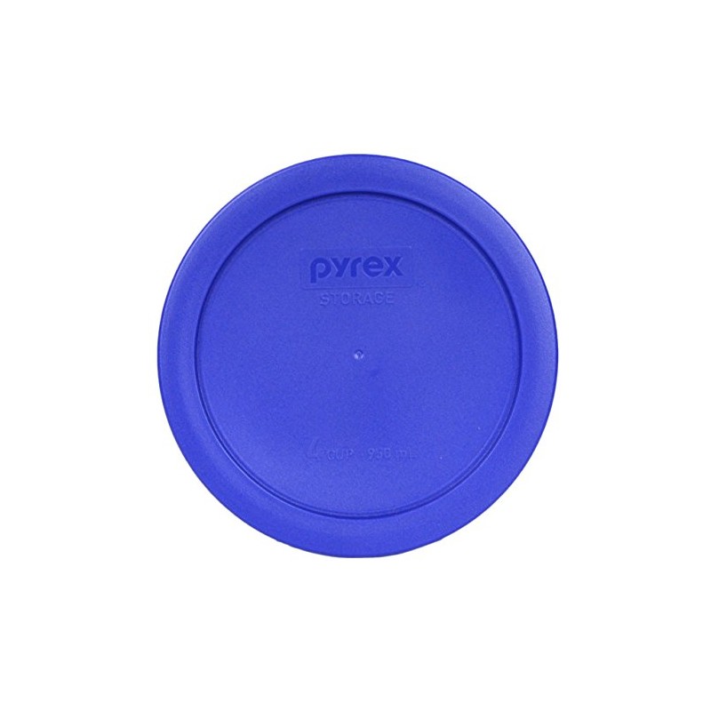 Pyrex 7201-PC 4-Cup Cadet Blue Food Storage Replacement Lid (3-Pack)