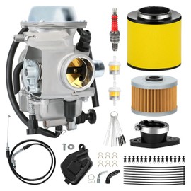 EOPOAYI FourTrax 300 Carburetor & Throttle Cable Kit Replacement for 2000-2006 Rancher 350 TRX350FE 1986-2000 TRX300 TRX350FM Foreman 400 450 TRX400FW 4 Stroke ATV Quad 4 Wheeler Replacement Parts