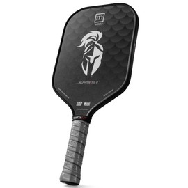 T300 Carbon Fiber Pickleball Paddle – Mint Movemint II Black Midweight Cold Pressed Paddle with Smooth Face | 13mm Polypropylene Core for Power & Control | TPE Edge Guard