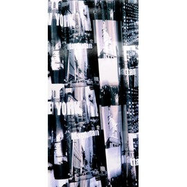 Duschvorhang Textil New York Manhattan inkl Ringe 1,80 m x 2,00 m USA Baduntensilien Bad Zubehör Badezimmer Dekoration