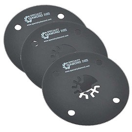 Versa Tool MB3H 80mm HSS Circular Multi-Tool Saw Blades 3/Pk Fits Fein Multimaster, Dremel, Bosch, Craftsman, Ridgid Oscillating Tools