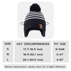 Peecabe Toddler Winter Hat Boys Girls Striped Knitted Beanie Pompom