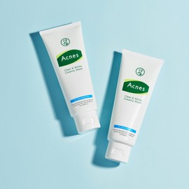 Acnes Clear & White Creamy Wash Cleansing Foam 100g, 2 pieces / 아크네스 클리어 앤 화이트 크리미워시 클렌징 폼 100g, 2개