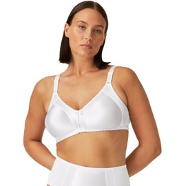 Naturana 5063 Women's Minimiser Bra (Minimiser Moulded Soft Cup Bra) - White plain Blickdicht, size: 90D
