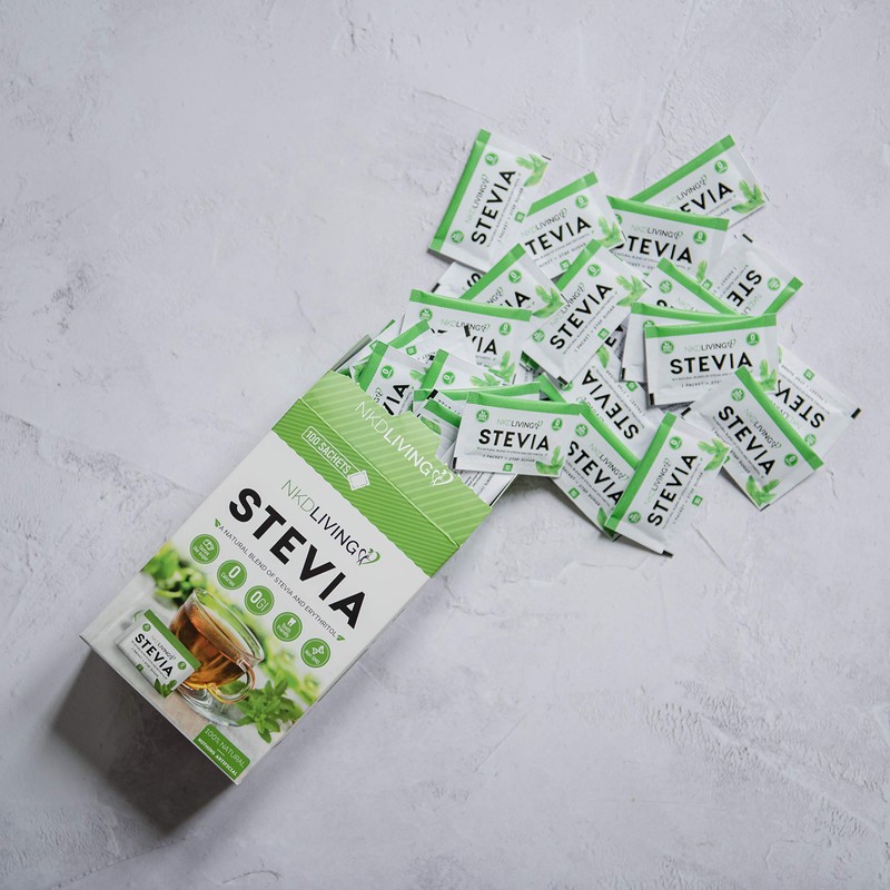 Stevia & Erythritol Sachets (50 sachets) by NKD Living