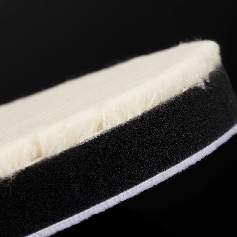 Dophee 7" Polishing Bonnet Kit, 2PCS Woolen Waxing Disc Pads,