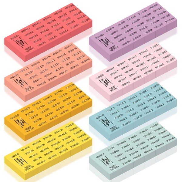 Whaline 504 Sheets Raffle Tickets with 25 Bid Numbers 8