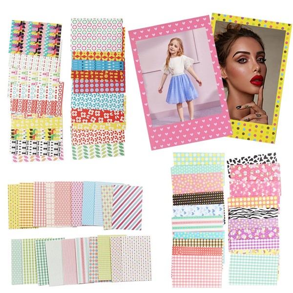 XUZOPIM 60 Piece Colourful Film Sticker Set Photo Decoration Stickers