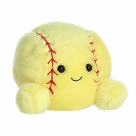 Aurora® Adorable Palm Pals™ Shortstop Soft Ball™ Stuffed Animal - Fun Collectible Plush for Kids and Adult Collectors - Perfect for Decorating Rooms and Birthday Gifts - Yellow 5 Inches