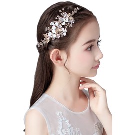 ARCADY Hair Accessories, Hair Ornaments, Boxed, Recitals, Weddings, Suitable for Children and Adults, Artisan Handmade, Comb Type (Innocent Flower)