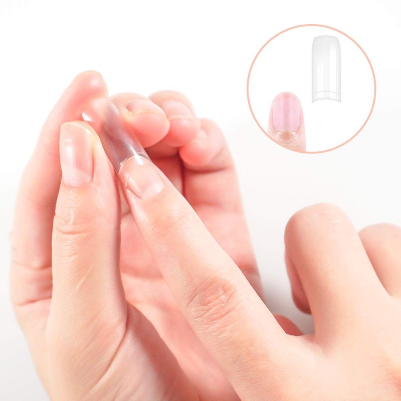 Beainfir 500-piece nail tip set, French artificial fake art nail