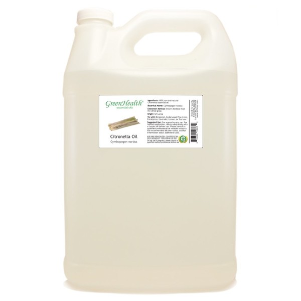 Citronella Essential OIl - 1 Gallon - 100% Pure Essential Oil - GreenHealth